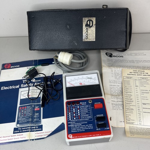 ECOS Model 1020 Electrical Ground Impedance Safety Analyzer TESTED POWERS ON