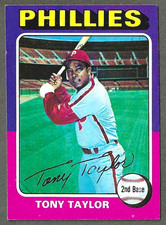 1975 Topps #574 Tony Taylor Philadelphia Phillies