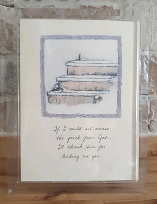 Vtg Musical Moment Gold Crest Gallery Wind Up ''You Light Up My Life'' 5x7 Photo