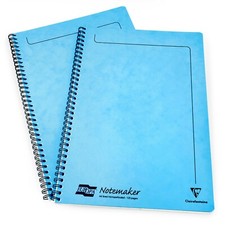 Clairefontaine Europa Notemaker Notebook A4 90gsm 120 Pages Turquoise Pack of 2