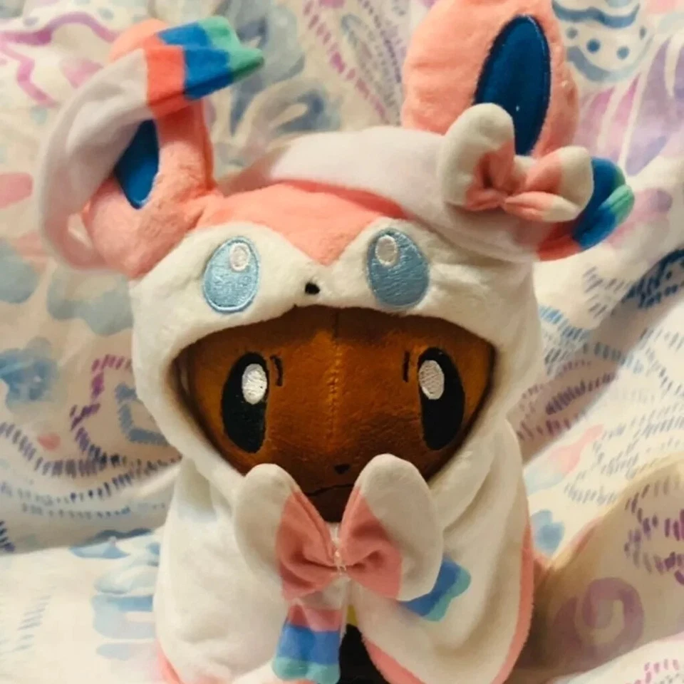 (6) NEW Pokemon Plush Eevee Poncho Set Evolution Switch Nintendo 8in Game Anime - Image 4 of 4