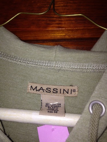 Sage Green Hoodie Massini M NWOT - 第 2/4 張圖片