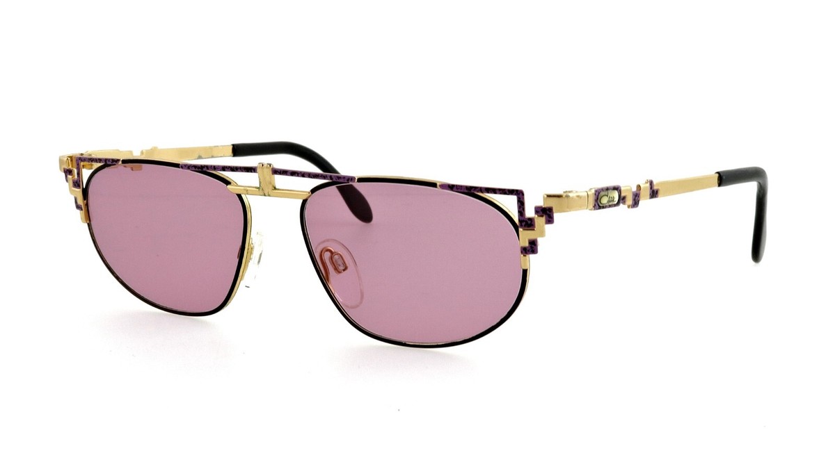 Vintage CAZAL mod 247 400 55mm Gold Purple Sunglasses Germany Unisex  Excellent