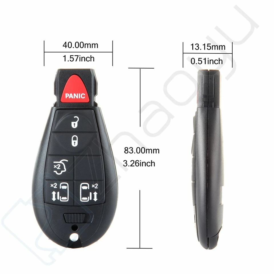 Sistema de entrada remota sin llave para Chrysler Town & Country 2008 2009 2010 2011-2016 Foto 4 de 4