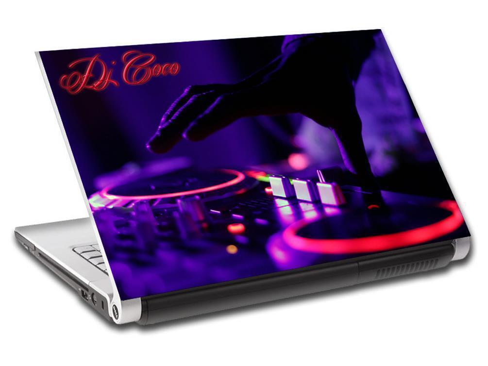 Led Dj Stickers DJ Turn Tables Music Personalized LAPTOP Skin Decal Vinyl Sticker ANY ...