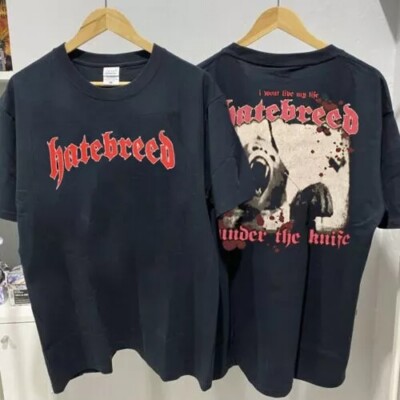 Hatebreed Under The Knife Black 2 Side Unisex Tshirt Reprint S-5XL