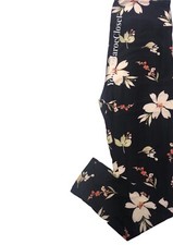 Lularoe LEGGINGS Black Background With Floral Print One Size Os NWT NEW