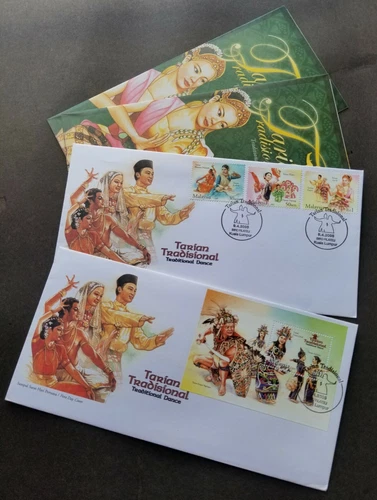 *FREE SHIP Malaysia Traditional Dance 2005 Costumes India Chinese (FDC) *c scan