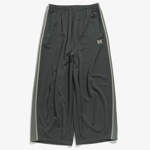 Needles track Butterfly embroidery Straight-leg fat pants Casual sports Wide-leg - Picture 8 of 24