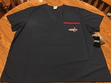 Washington Capitals NHL Unisex Blue Scrubs Top, Size Medium, New With Tags