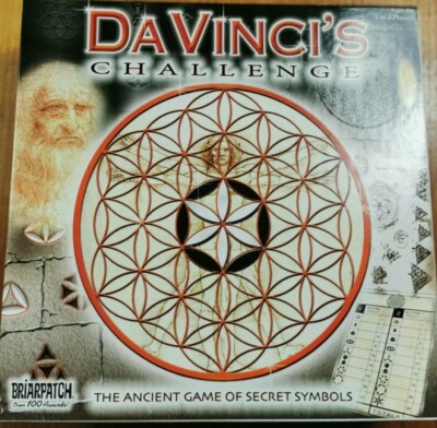 DA VINCI'S CHALLENGE The Board Game Of Secret Symbols Briarpatch 2004 Puzzle 