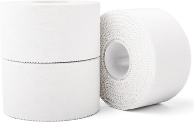 White  muay thai  Tape  - 1'' x 3 Rolls -  Tape Grip 1 inch athletic sports tape