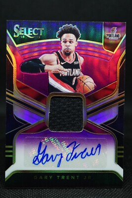 NBAカード　GARY TRENT JR. Auto choice 2018-19 NBA Select Gary Trent Jr #RJA-GTJ Purple Auto Patch