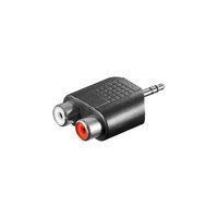 Adapter 2 Cinchbuchsen Auf 3,5Mm Stereo Klinkenstecker