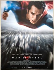MAN OF STEEL superman Henry Cavill ORIGINAL french movie poster