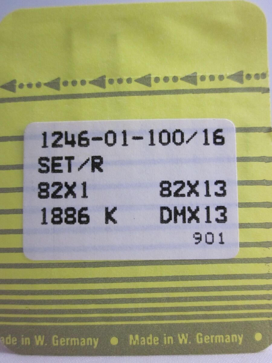 20 Singer: DMX13/82X1/82X13/1886 K. Nm:100/16. Sewing 20 Singer: DMX13/82X1/82X13/1886 K. Nm:100/16. Sewing