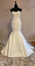 Gorgeous Wedding Dress with Train, Bustle & Detailed Beading