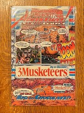 Vintage 1991 3 Musketeers Candy Bar Ad Adventure No 6