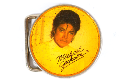 Michael Jackson Signature Belt Buckle Vintage c1983 Lee MJ Billy