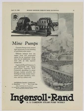 1934 Ingersoll Rand Ad: Forstmann Woolen Co. Plant Pic - Garfield, New Jersey