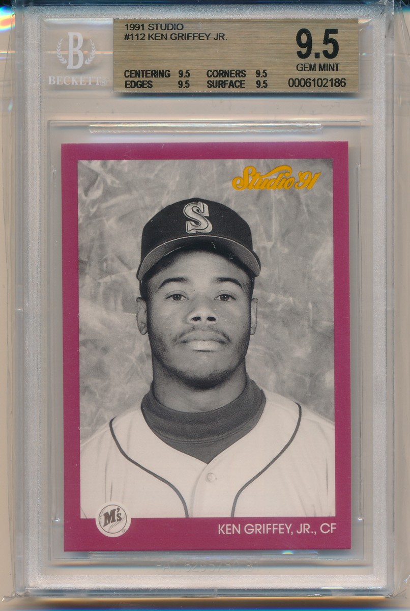 1991 Studio 91 Ken Griffey,Jr. (HOF) (#112) (All 9.5 Sub Grades