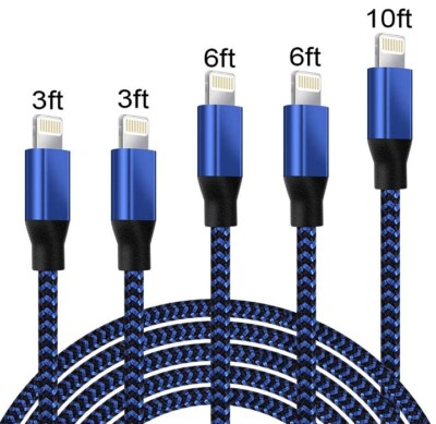 Charger Cord Iphone Charger Feet Pack 3/6/10FT USB Cable For