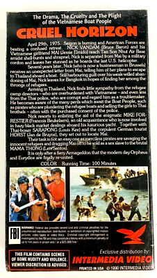 Cruel Horizon (VHS, 1989) Vietnam War Exploitation Belgium Guy Lee