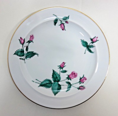 Easterling Bavarian China Dinner Plate RADIANCE Roses Vintage 1950s