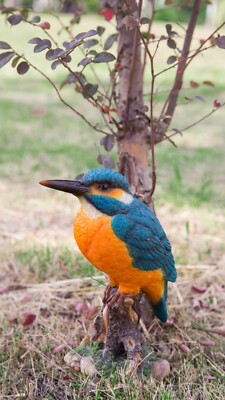 Bird Decor Garden Statue Blue Jay Cardinal Oriole Kingfisher Budgerigar etc.