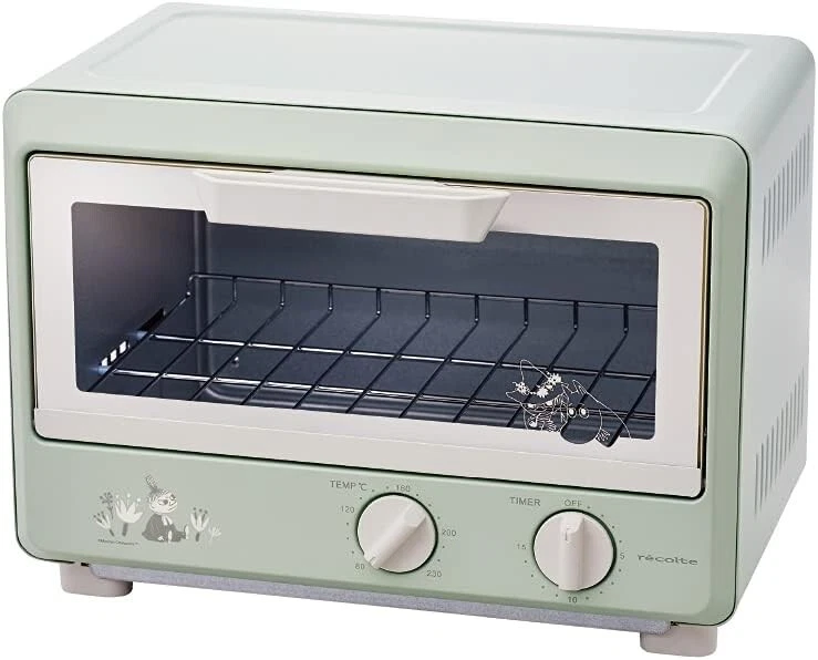 recolte Compact Oven Moomin ROT-1 (MGR) Green recolte Compact Oven MOOMIN