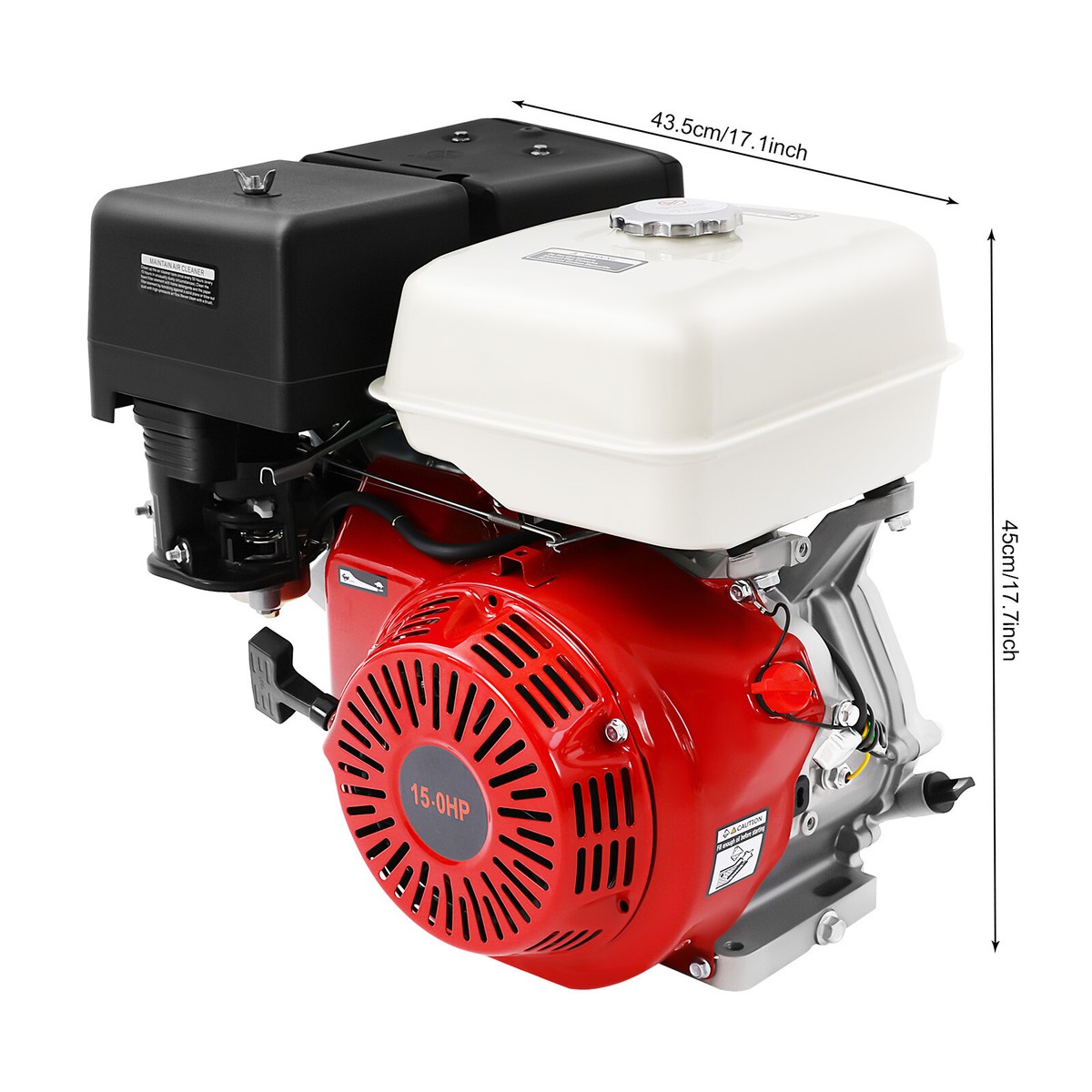 15 HP 4 Stroke Engine Motor OHV Horizontal Go Kart Motor Recoil