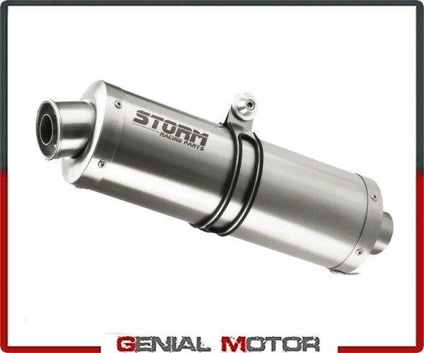 Exhaust Storm by Mivv Muffler Oval Steel for Honda Xl 125 Varadero 2007  2011