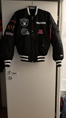 Alpha Industries Bomberjacke NFL New Era Raiders Gr. S Neu mit Etiketten