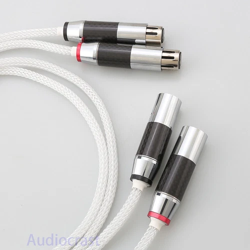 Paar 16-adrig 5N solides reines Silber symmetrisches XLR-Hifi-Audiokabel Verbindungsleitung - Bild 6 von 6