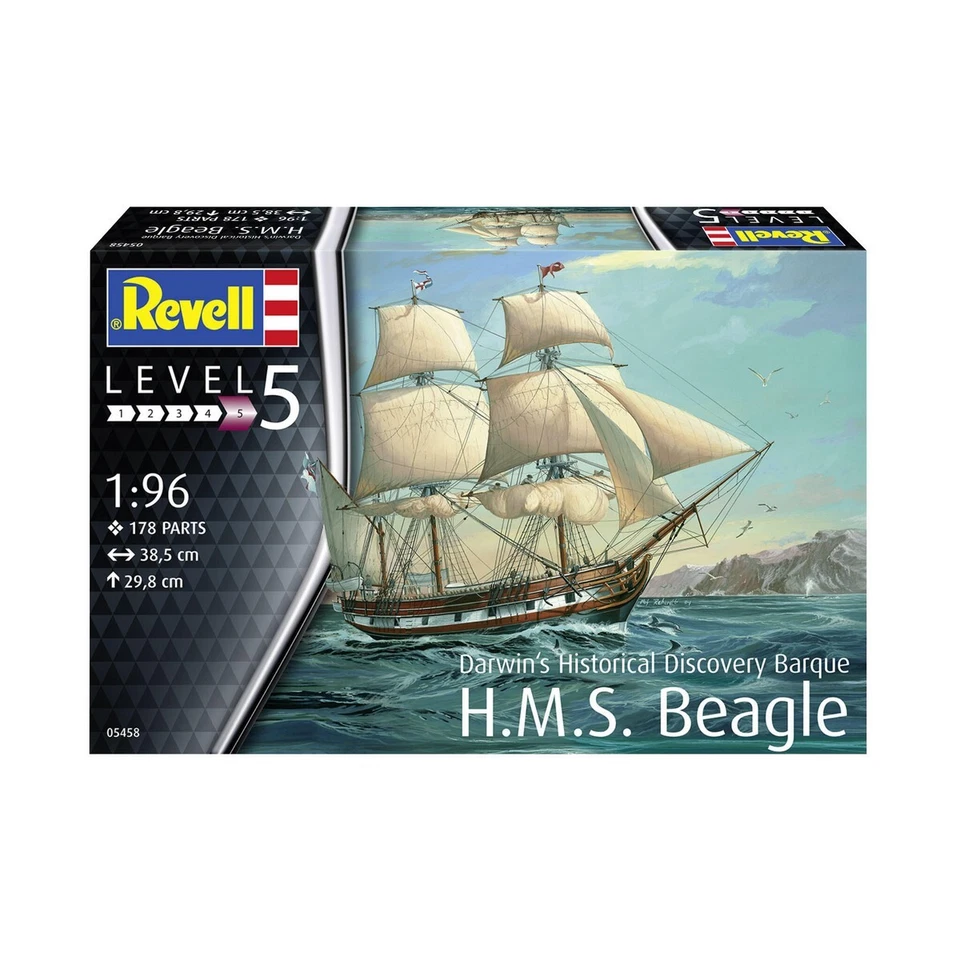 Revell 05458 1:69 Darwin's Historical Discovery Barque H.M.S. Beagle - Bild 3 von 3