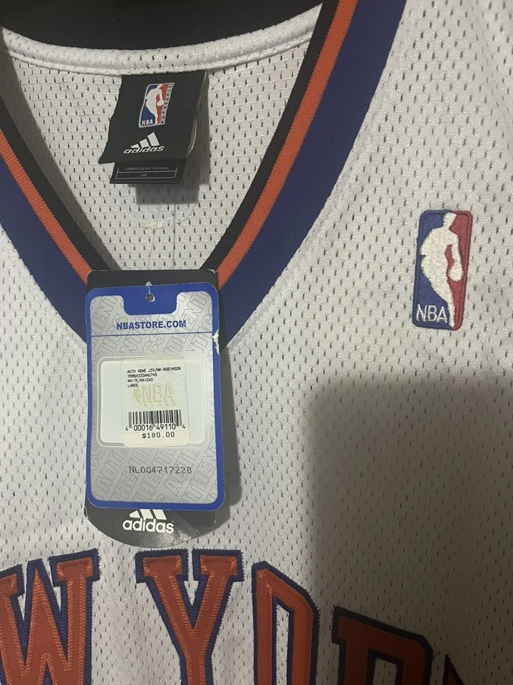 NUEVA YORK KINCKS NATE ROBINSON ADIDAS CAMISETA BLANCA AUTÉNTICA 44 RARA NUEVA CON ETIQUETAS NBA Foto 3 de 4