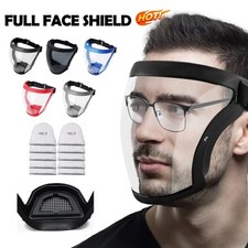 1pc FACESHIELD CLEAR VISOR FACE SHIELD EYE PROTECTION MASK GUARD SAFETY WORK
