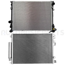 Aluminum Radiator & AC Condenser Cooling Kit For 2006-2009 Dodge Charger