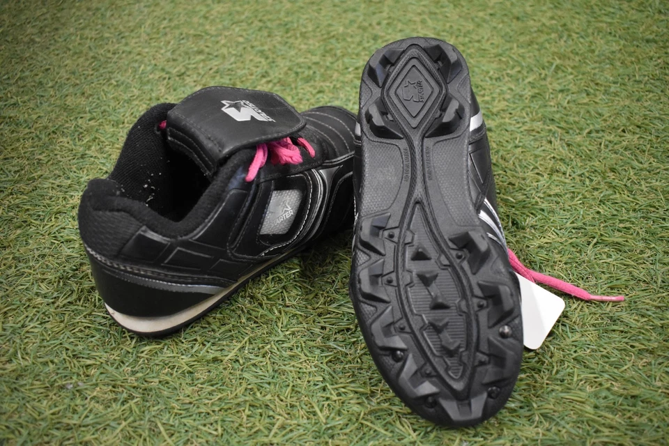 Botines de béisbol softbol STARTER juveniles talla 13 negros Foto 2 de 2