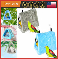 Warm Bird Nest Hammock Bed 2 Pack, Plush Hanging Cave for Parrot  Cockatiel