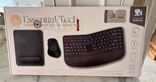 NIB Luxe Willow Essential Tech Ergonomic Wireless Keyboard Mousepad Mouse set