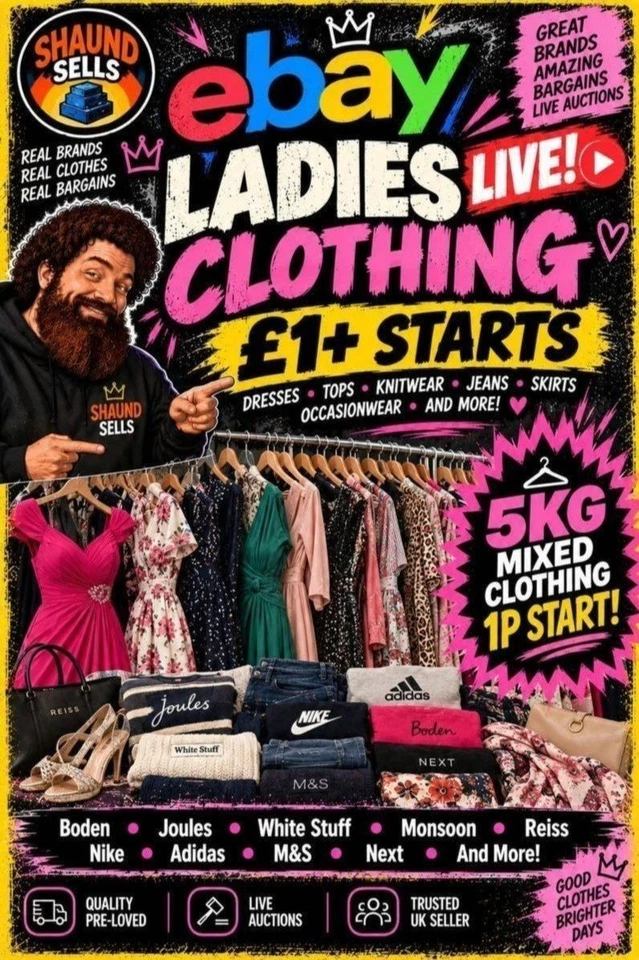 Ladies £1+ Starts | Adidas, Nike, Joules, Boden, Reiss, White Stuff & More