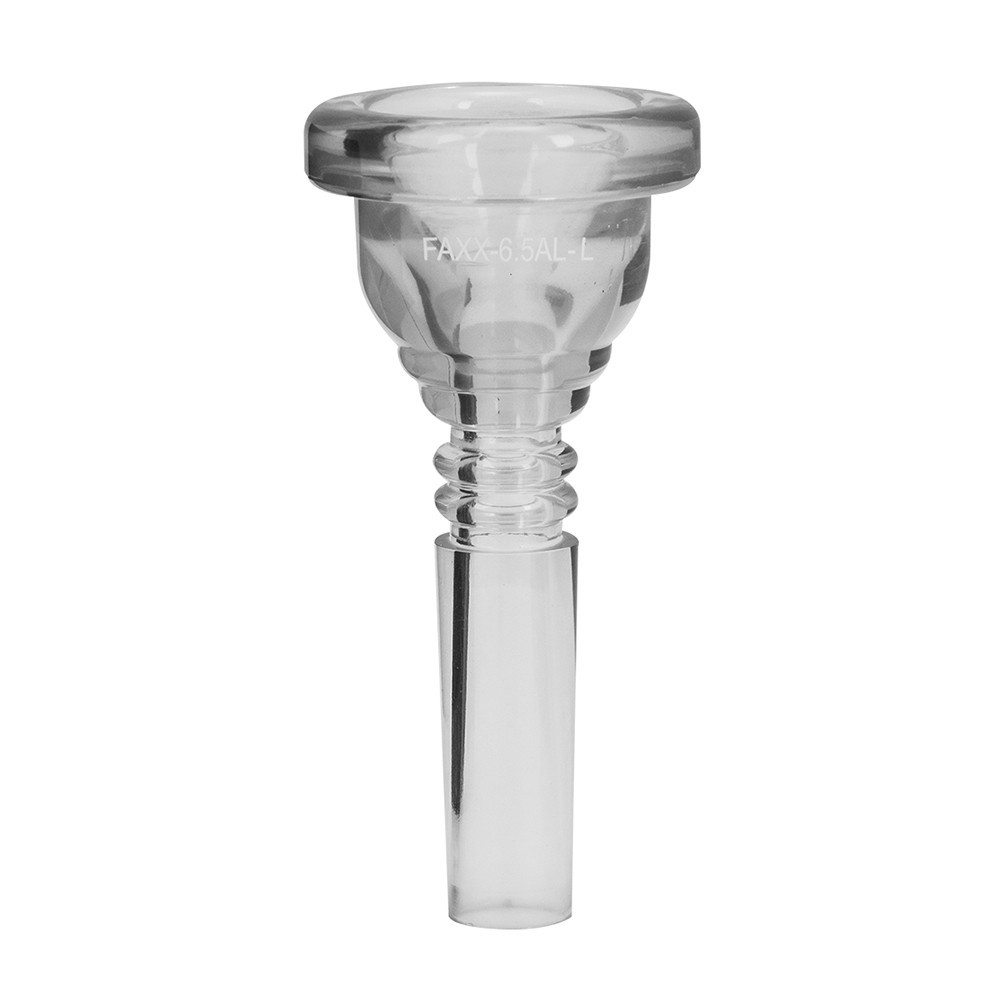 Faxx Clear Plastic Tenor Trombone Small Shank Mouthpiece 6.5AL - Made in the USA