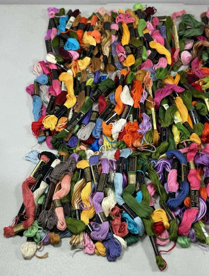 DMC J.P Coats Embroidery Floss Thread 291 Total Assortment Skeins Lot - Image 2 of 4