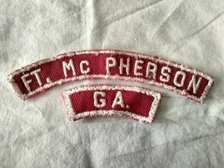 Boy Scout Fort McPherson red/white Community strip.Used.