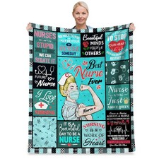 Nurse Gifts For Women Throw Blanket Graduation Appreciation Cozy 60x50 Inch