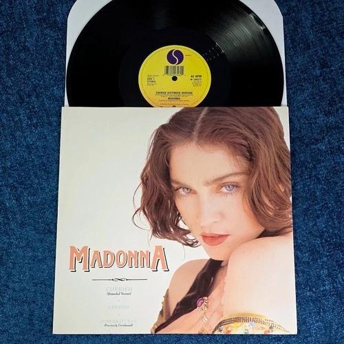 MADONNA CHERISH 12'' VINYL UK SIRE 1989 MAXI LP RECORD Like A Prayer