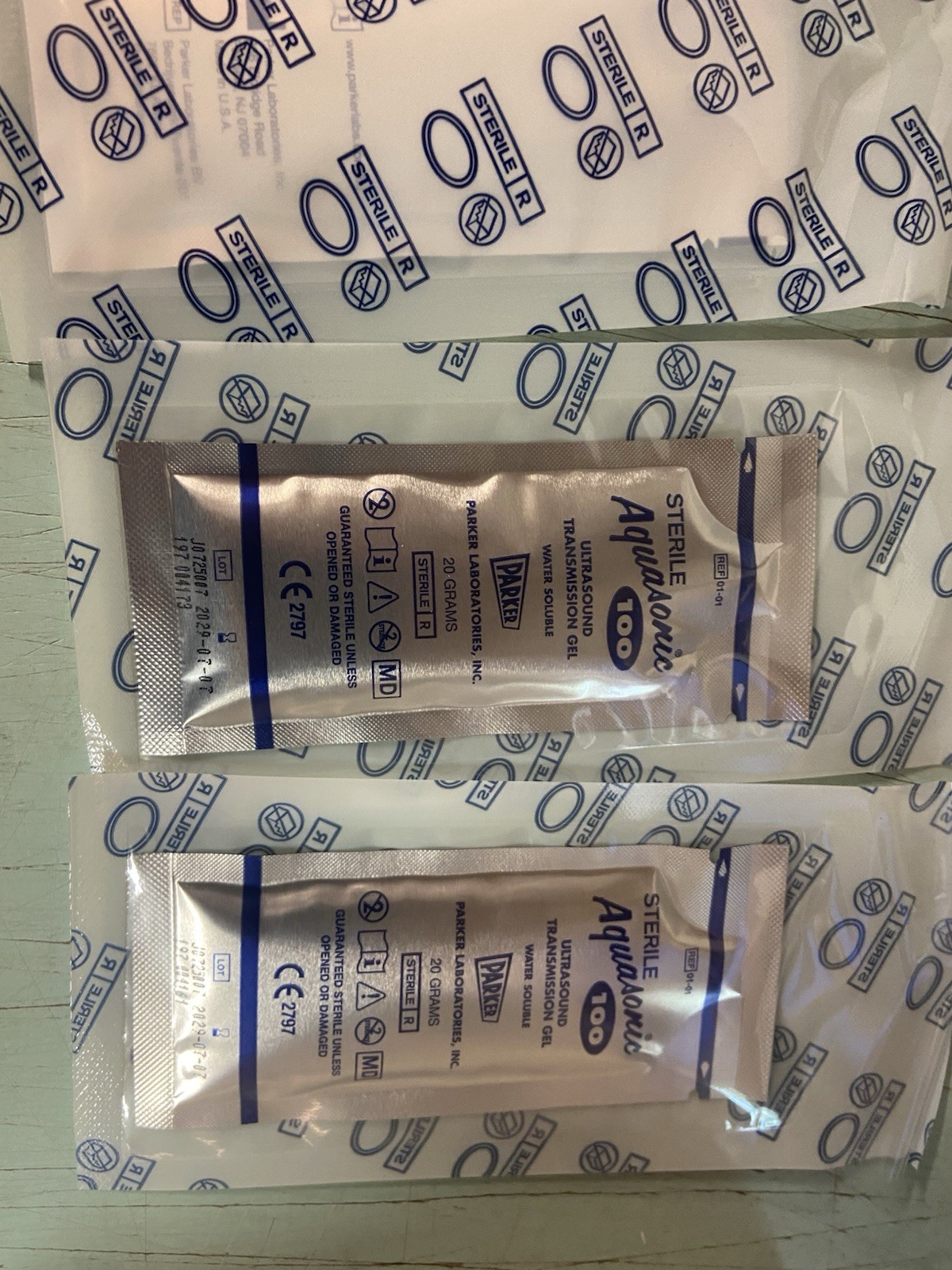 Parker 01-01 Aquasonic 100 Ultrasound Transmission Gel 20gr 48 Foil Packs U3