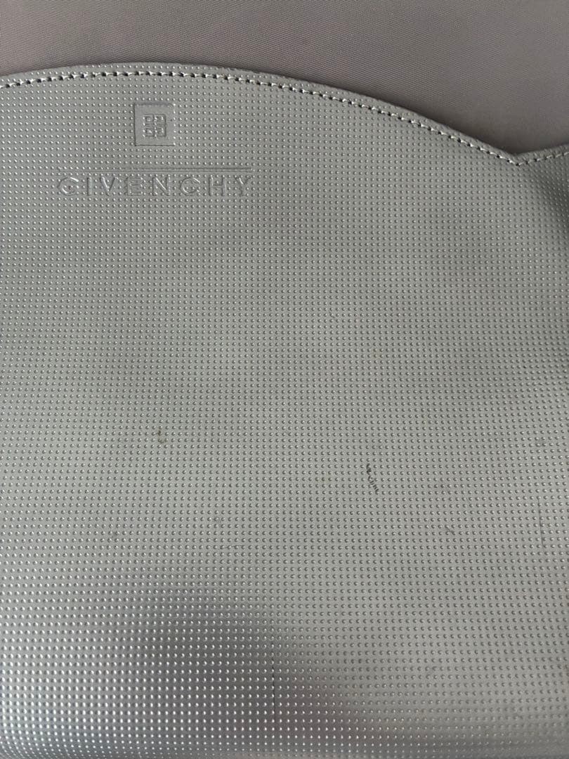 Givenchy Gray Leather Handbag Women's Simple Style Authentic thumbnail 3