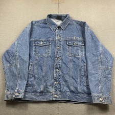 Vintage Rocawear Denim Jacket Mens 2XL Classic Streetwear Rap Hip Hop 90s Y2K